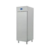 1 DOOR UPRIGHT REFRIGERATOR (0/+10 C). SS 304 CONSTRUCTION. WITH LED LIGHTS, CASTERS, 3 SHELVES PER DOOR (GN2/1). CAP: 610L. POWER: 330W 240/50/1. DIM: 690X840X2100 MM. - Mabrook Hotel Supplies